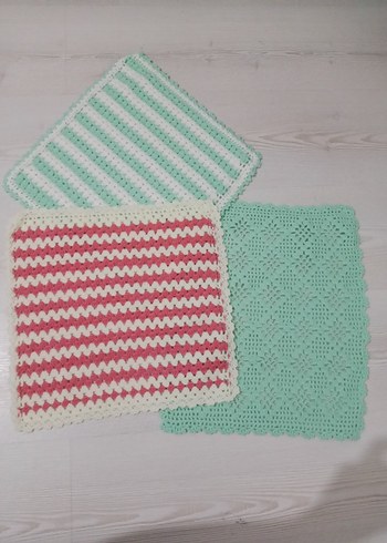 Pastel Renkli Örgü Banyo lifi - Görsel 5