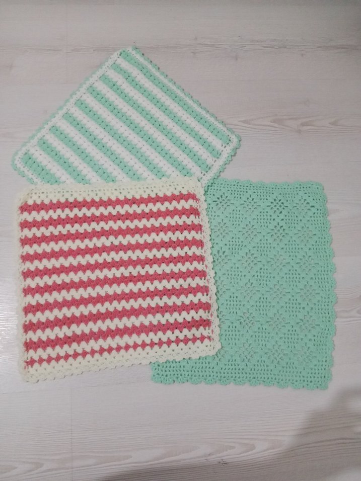 Pastel Renkli Örgü Banyo lifi - Görsel 5