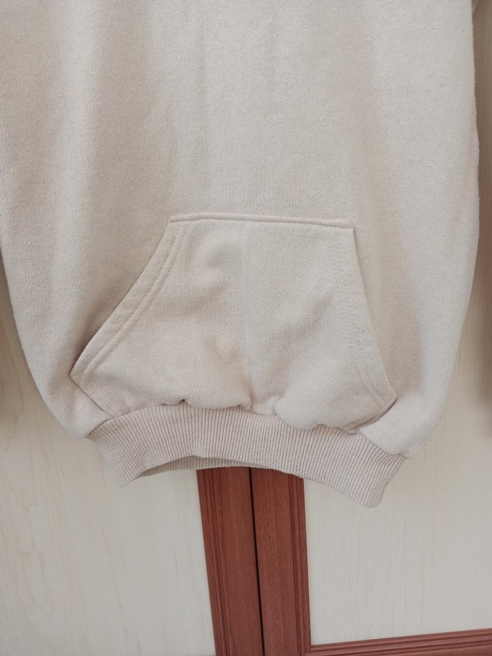 Bej Kapüşonlu Baskılı kız çocuk Sweatshirt - Görsel 4