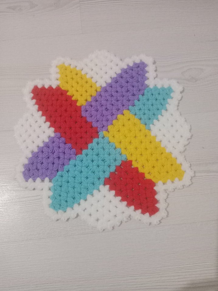 El yapımı renkli örgü banyo lifleri - Görsel 2