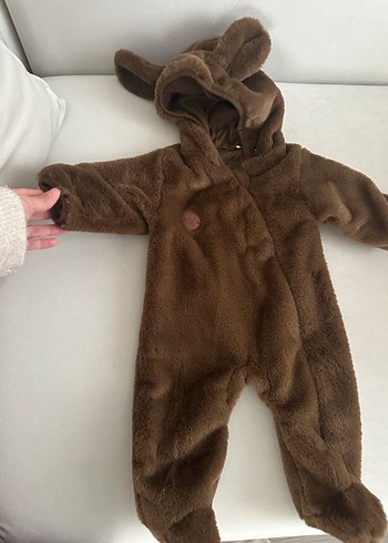 Kahverengi Kürklü Bebek Tulumu - Görsel 3