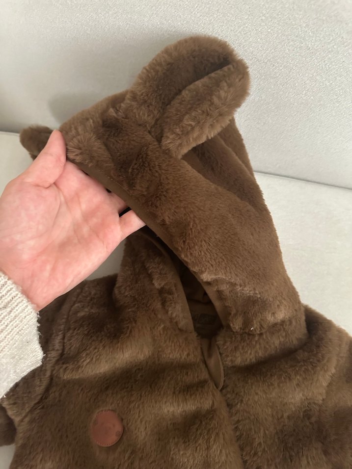 Kahverengi Kürklü Bebek Tulumu - Görsel 2