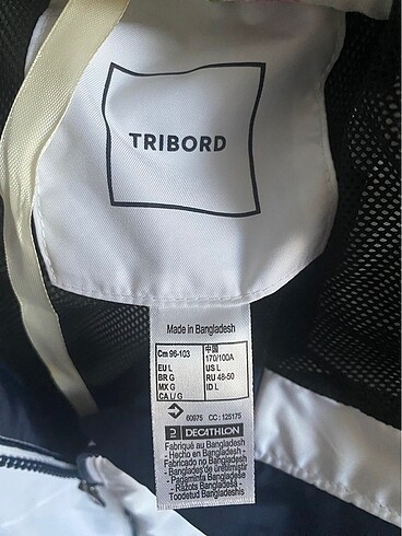 Decathlon Beyaz yağmurluk