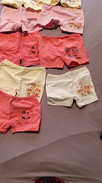 24-36 Ay Beden çeşitli Renk 9 lu boxer 