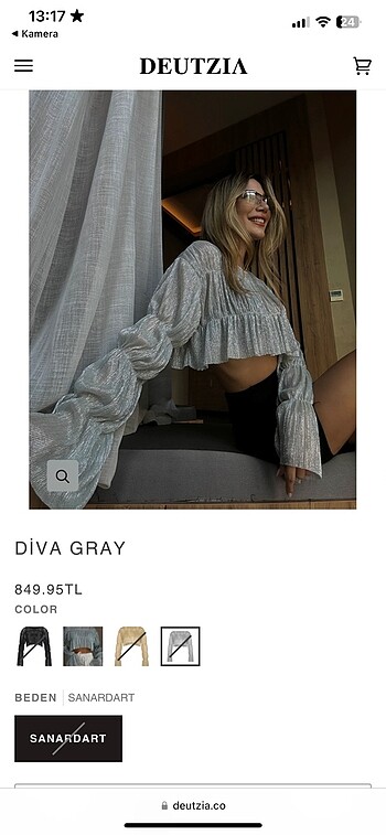 Deutzia Diva Grey Top