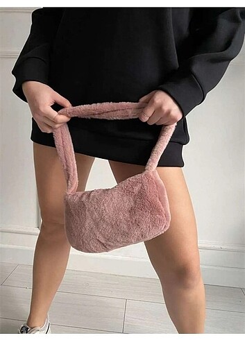 Askılı Peluş Çanta 