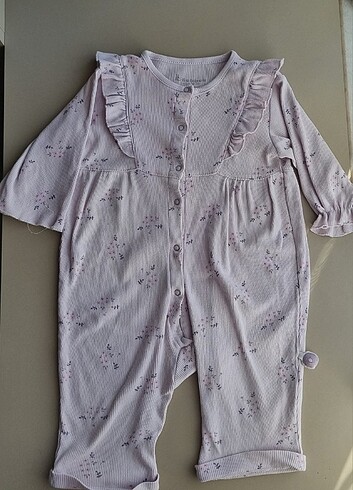 HelloBaby 2li takim Vintage görünümlü kız bebek uyku tulum ve atlet