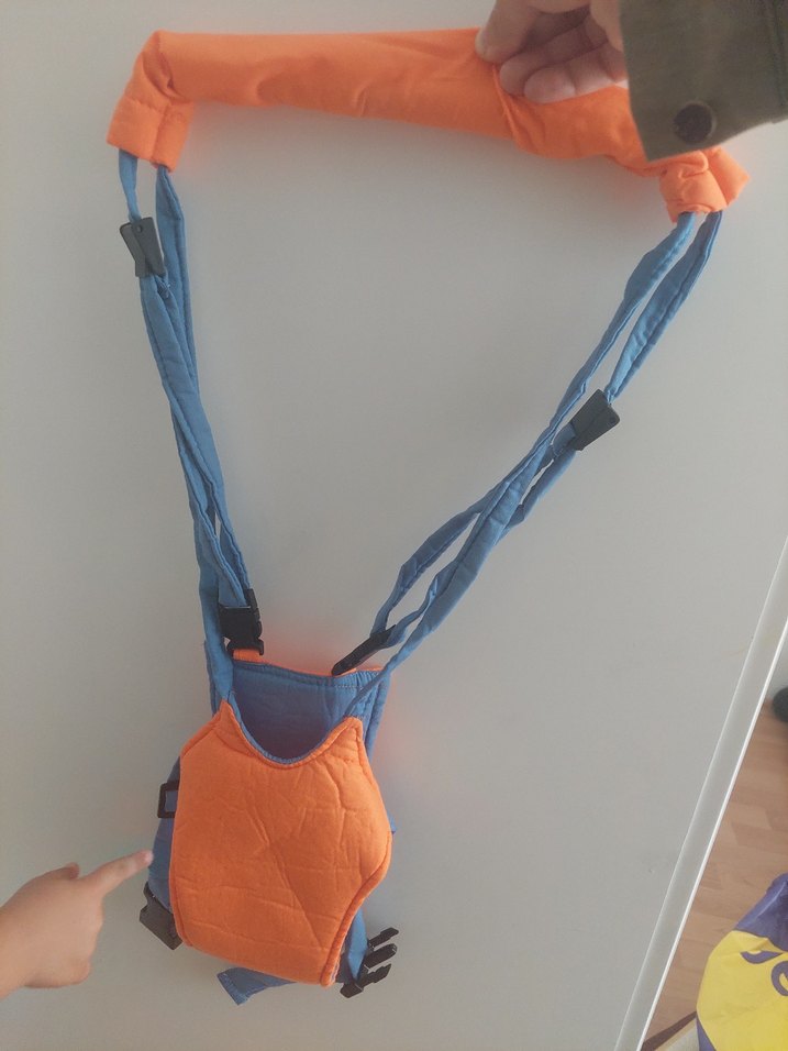 Yürütec & Yürüme Destegi & Renkli Turuncu Bebek Taşıyıcı - Görsel 2