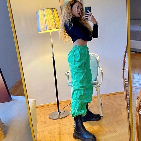 m Beden Etiketli kargo pantolon