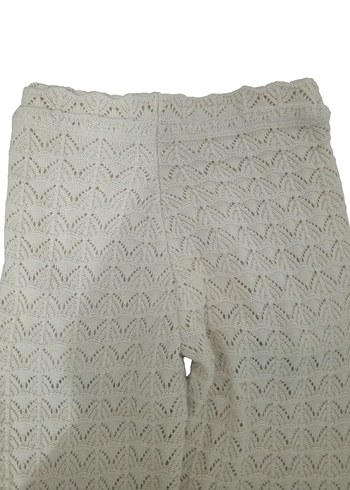 Bej Örgü Çocuk Triko Pantolon - Görsel 2