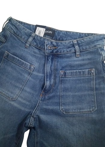 Lacivert Midi Bayan Denim Pantolon - Görsel 2