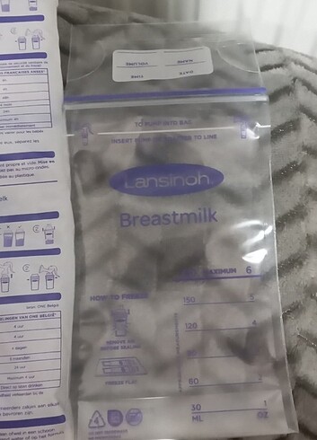  Beden Lansinoh anne sütü saklama poşeti 
