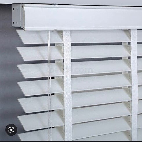 Ahşap görünümlü Jaluzi 50x125x200 üstün kalite kırık beyaz
