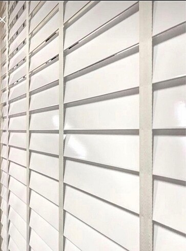 Diğer Ahşap görünümlü Jaluzi 50x125x200 üstün kalite kırık beyaz
