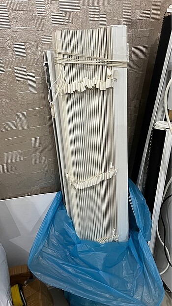 Beden beyaz Renk Ahşap görünümlü Jaluzi 50x125x200 üstün kalite kırık beyaz