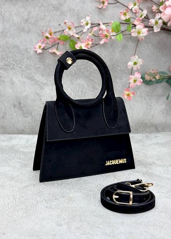 Jacquemus Bordo Süet Kadın El Çantası - Jacquemus Size: 15 x 20 cm