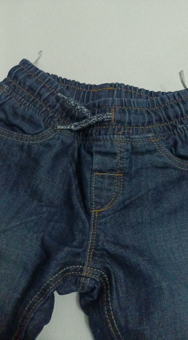 Erkek Çocuk Lacivert Bol Kesim Kot Pantolon - Görsel 3