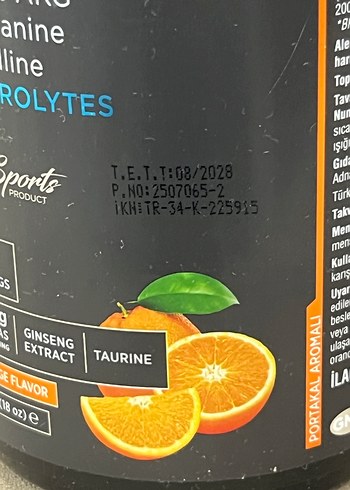 Bigjoy Portakal Aromalı Pre-Workout Tozu - Görsel 2