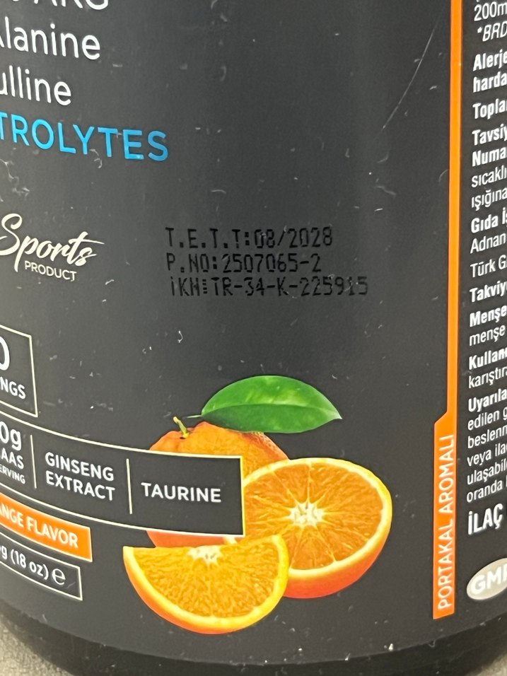 Bigjoy Portakal Aromalı Pre-Workout Tozu - Görsel 2