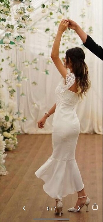 xs Beden beyaz Renk Nikah elbisesi