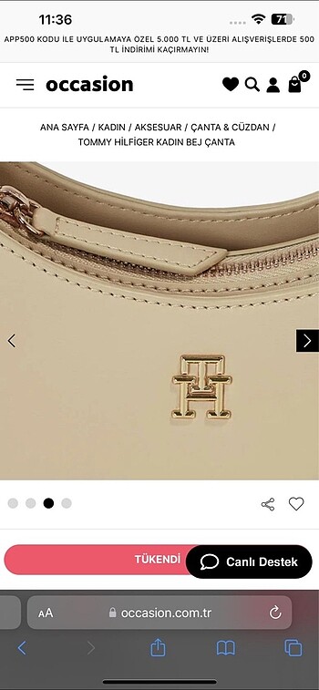  Beden Tommy hilfiger etiketli çanta