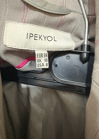 38 Beden İpekyol marka Gri Tek Düğmeli Kadın Blazer Ceket