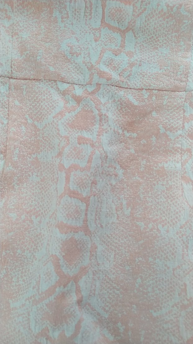 Pembe Dantel Detaylı Midi Yılan Desenli Elbise - Görsel 3