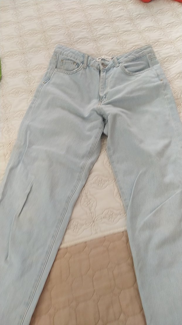 Rahat Kesim Mavi Midi Denim Kadın Jean - Görsel 4