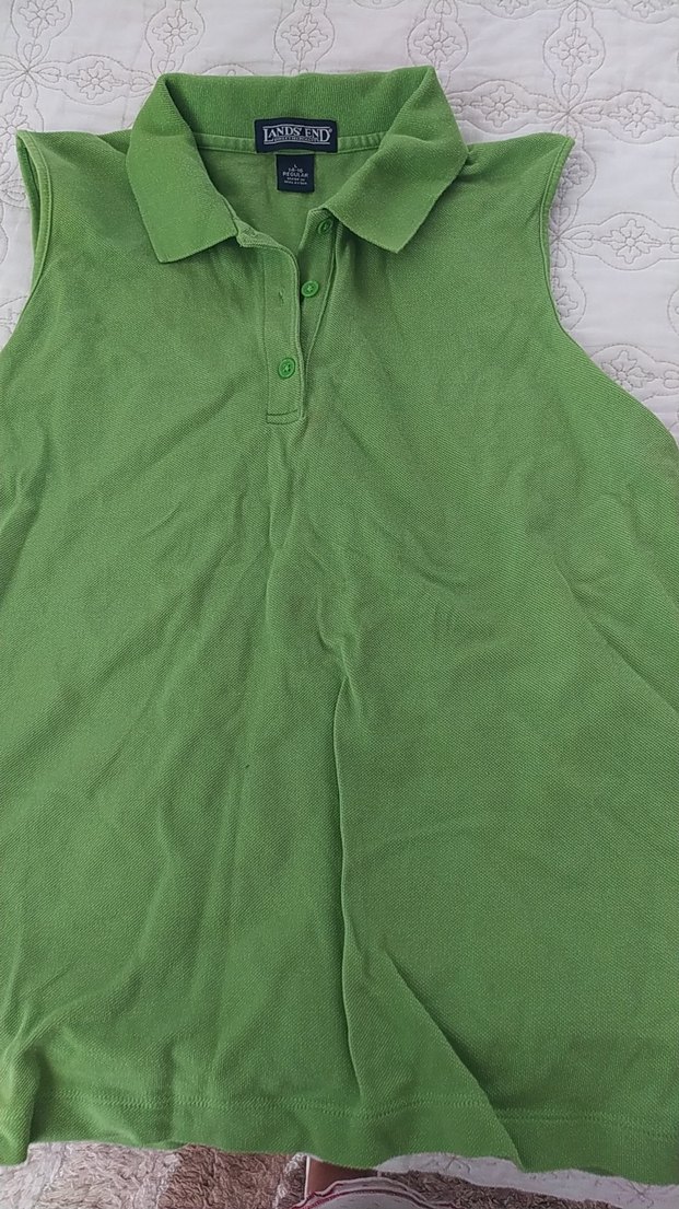 Kız Çocuk Yeşil Kolsuz Keten Yelek - Görsel 2