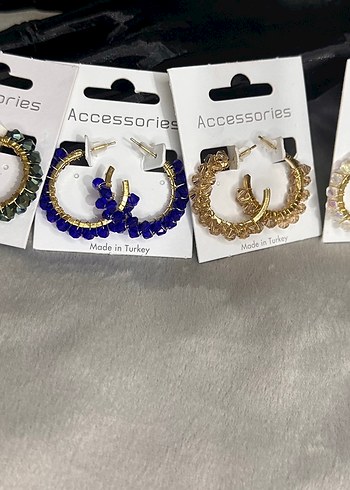 Renkli Boncuklu Mini Bohem Küpeler - Görsel 3