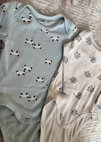 H&M bebek uzun kollu zıbın 2-4 ay - Görsel 2