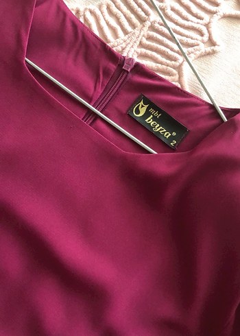 Mürdüm Uzun Piliseli Kadın Elbise - Görsel 5