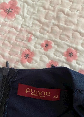 Nakışlı Uzun Kollu Lacivert Abiye Elbise - Görsel 3