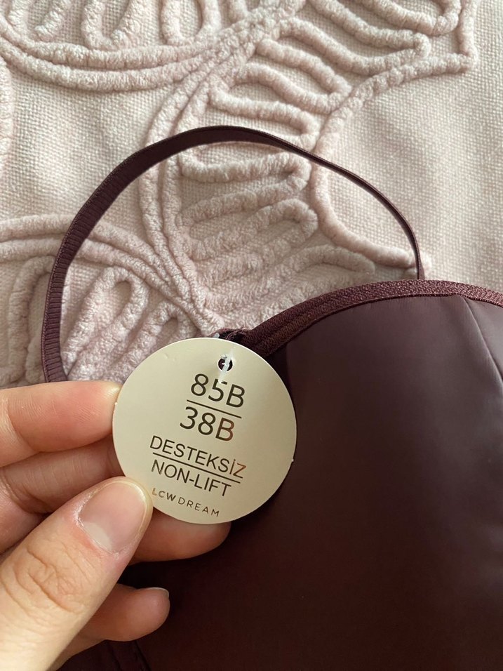 Bordo Deri  Straplez Bustiyer - Görsel 3