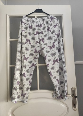Diğer Gri Desenli Rahat Kesim Kadın pijama