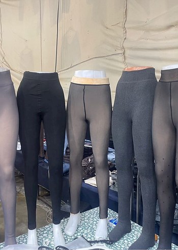 Siyah Kısa Hamile Taytı - Görsel 6