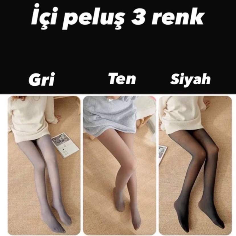 Siyah Kısa Hamile Taytı - Görsel 5