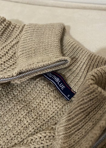 Yarım Fermuarlı Örgü Erkek Kazak - Görsel 2