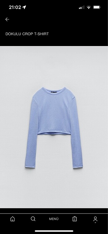 Zara crop bluz