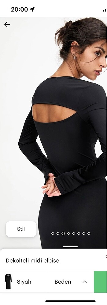 m Beden Pullandbear elbise