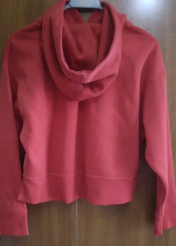 Zara kadın Kırmızı Sweatshirt Uzun Kollu - Görsel 3