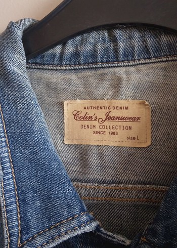 Düğmeli Mavi Kadın Kot Ceket - Görsel 2