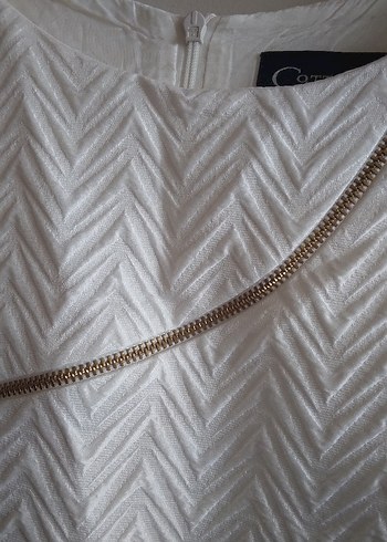 Balık sırtı desenli midi kalem Elbise - Görsel 4