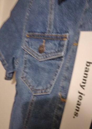 Yeni Etiketli Düğmeli Kısa Kollu Denim Kot Midi Elbise - Görsel 3