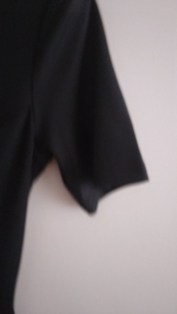 V Yakalı Siyah Midi Kadın Elbise - Görsel 3