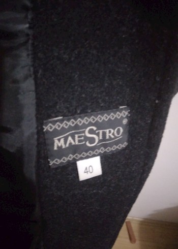 Kadın Siyah Peluş Yakalı Manto - Görsel 7