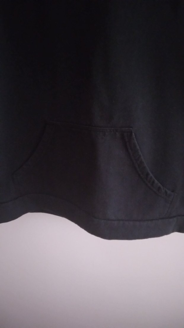 Siyah Kadın Sweatshirt, Kapisonlu , Uzun Kollu - Görsel 3