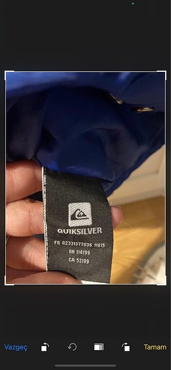 10 Yaş Beden lacivert Renk quiksilver kar montu erkek çocuk için