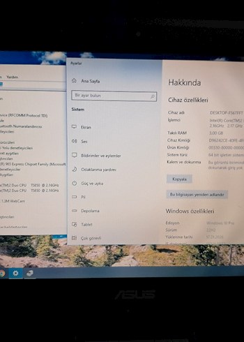 Siyah ASUS Dizüstü Bilgisayar - Görsel 8