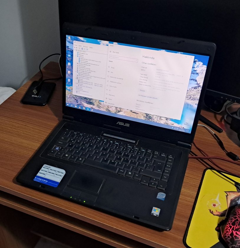 Siyah ASUS Dizüstü Bilgisayar - Görsel 2